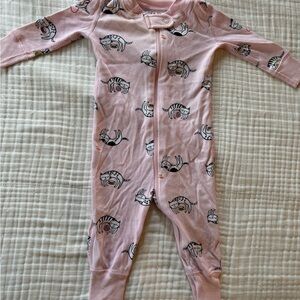 Hanna Andersson Pink Jammies with Cat Print
